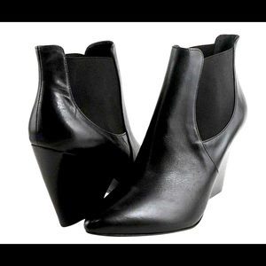pour la victoire “allena” pointed toe leather boots • sz 9